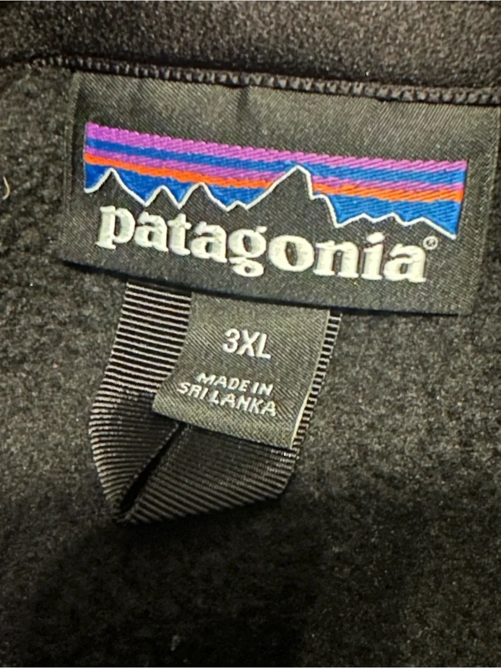 Patagonia Men's Better Sweater Vest Black Mens 3XL Full Zip Up - EXCELLENT COND